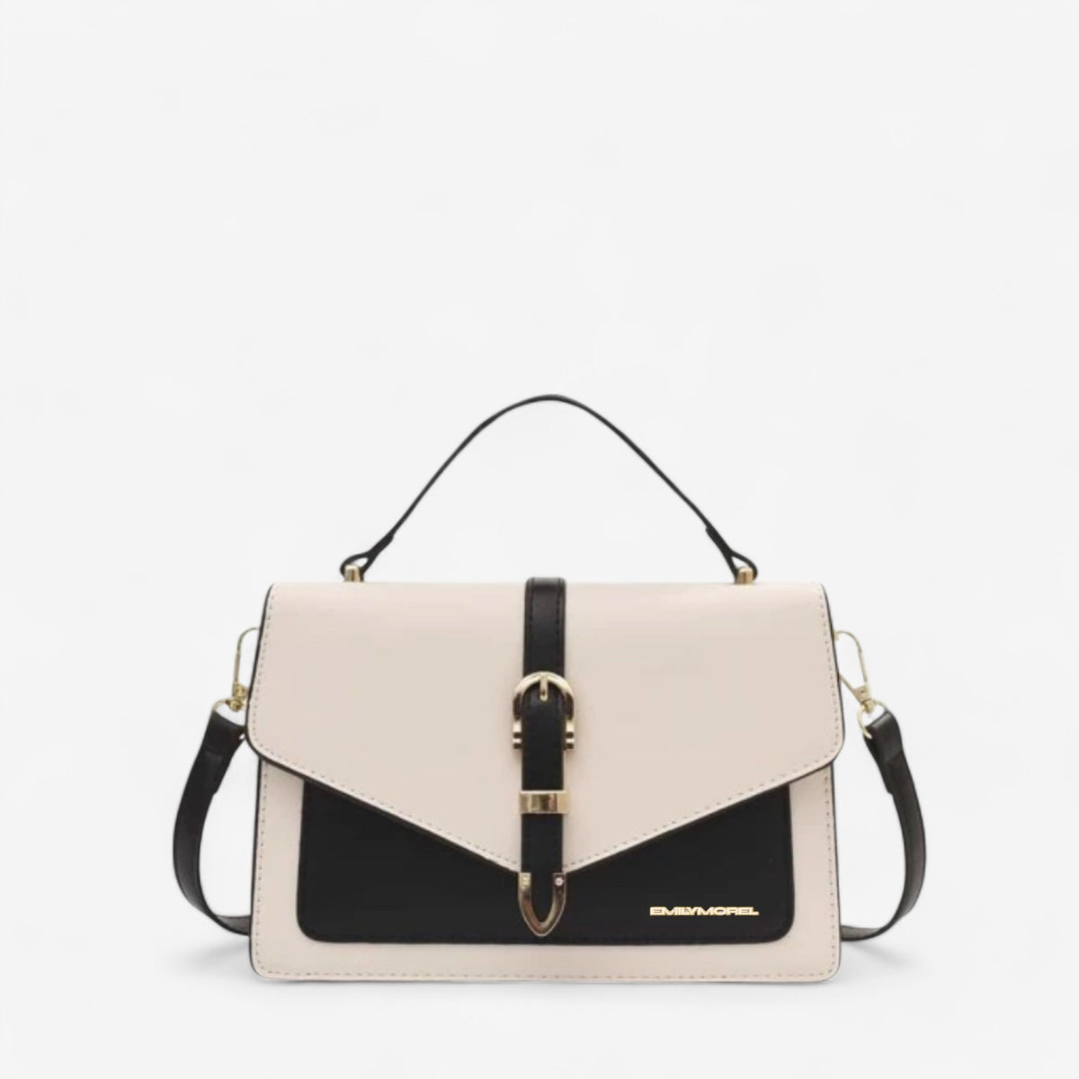 Borsa nina beige nera - Emily Morel