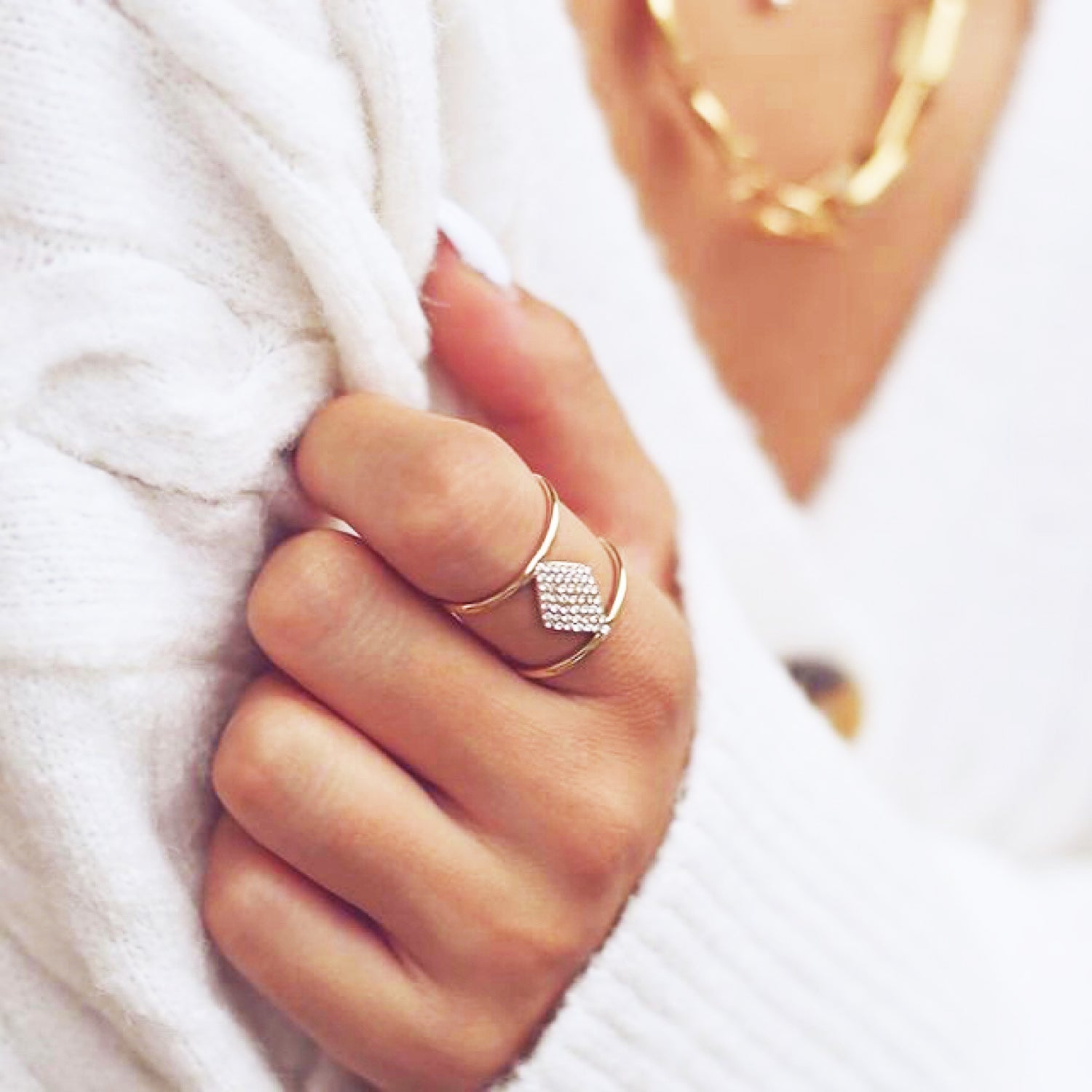 Anello con Rombo Brillante - [Emily_Morel]