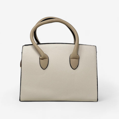 Borsa Ines Beige e Bianca - [Emily_Morel]