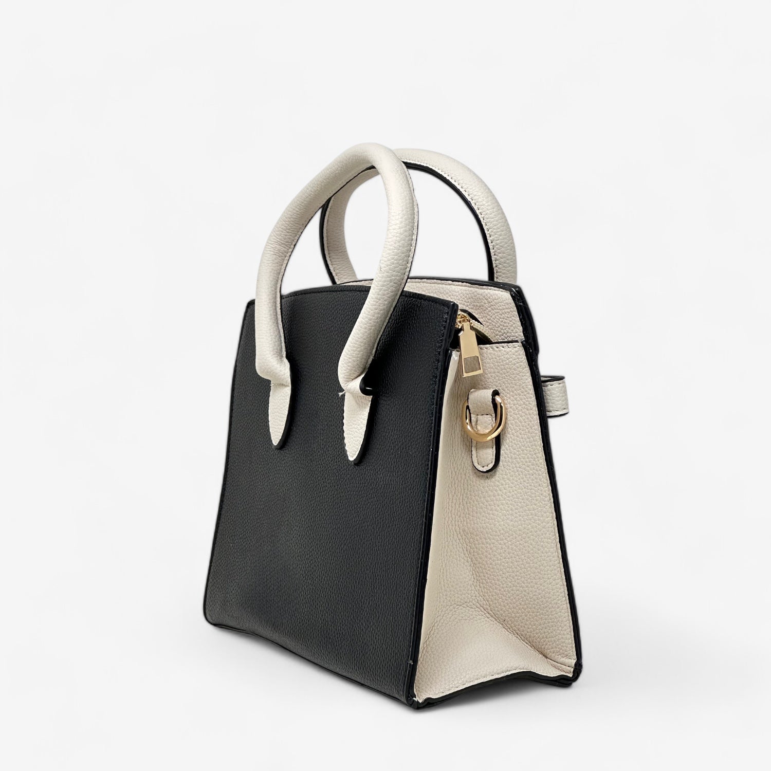 Borsa Ines Nera e Beige - [Emily_Morel]