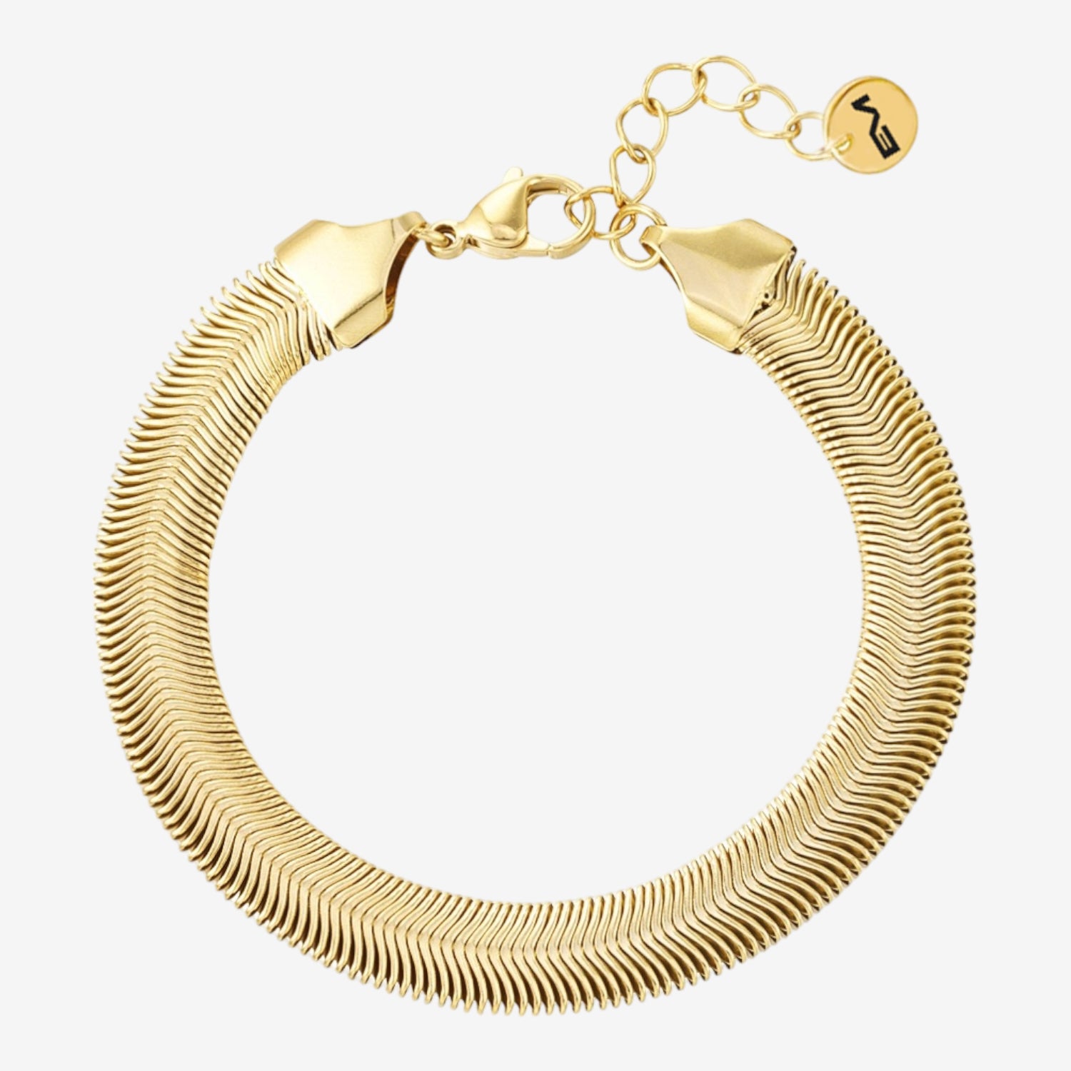 Bracciale a catena piatta gold - [Emily_Morel]