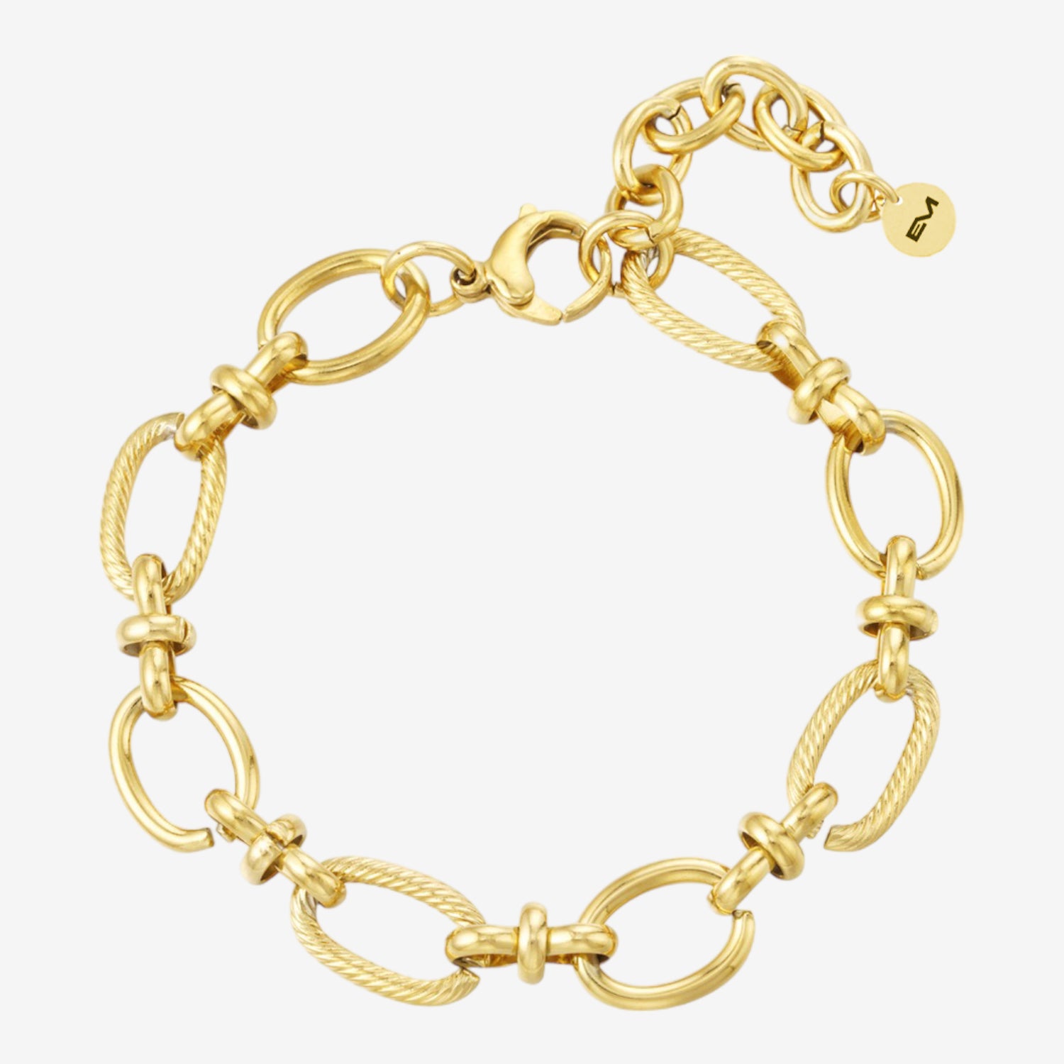 Bracciale a catena con maglie larghe gold - [Emily_Morel]