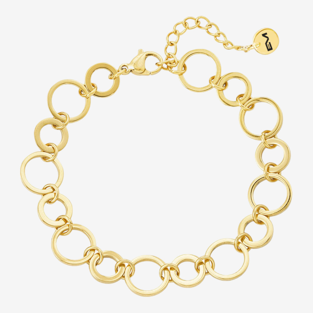 Bracciale a catena con maglie rotonde gold - [Emily_Morel]