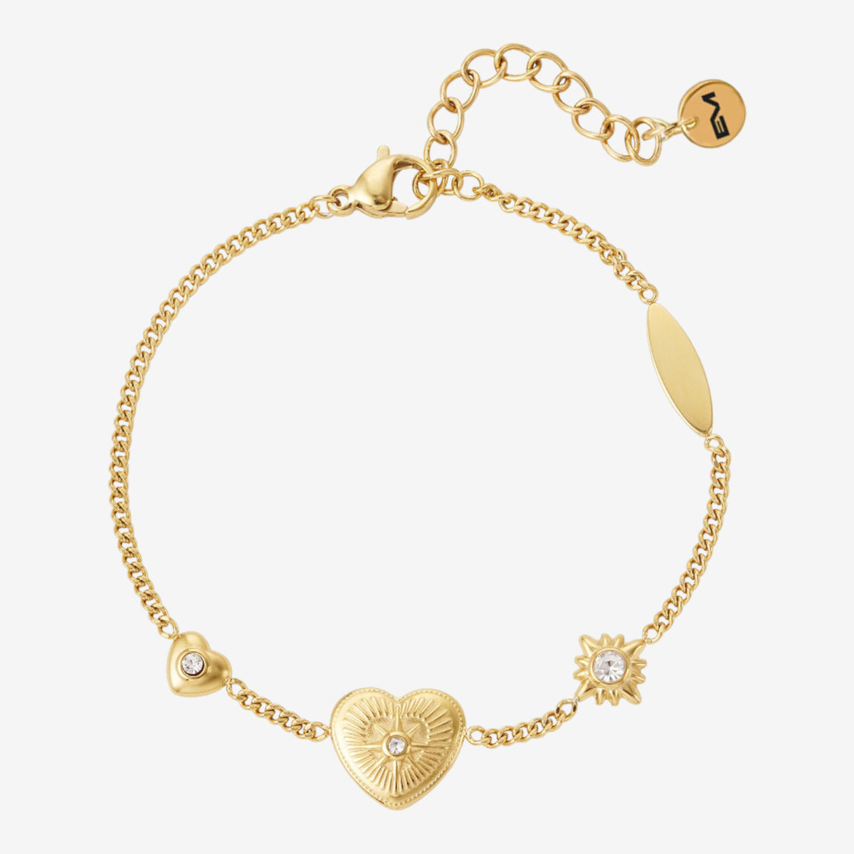 Bracciale con cuore gold - [Emily_Morel]