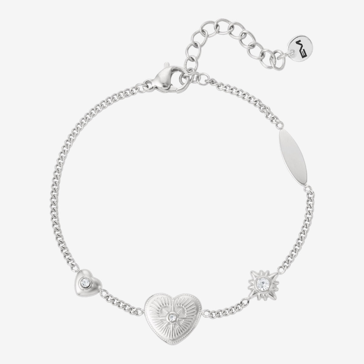 Bracciale con cuore silver - [Emily_Morel]