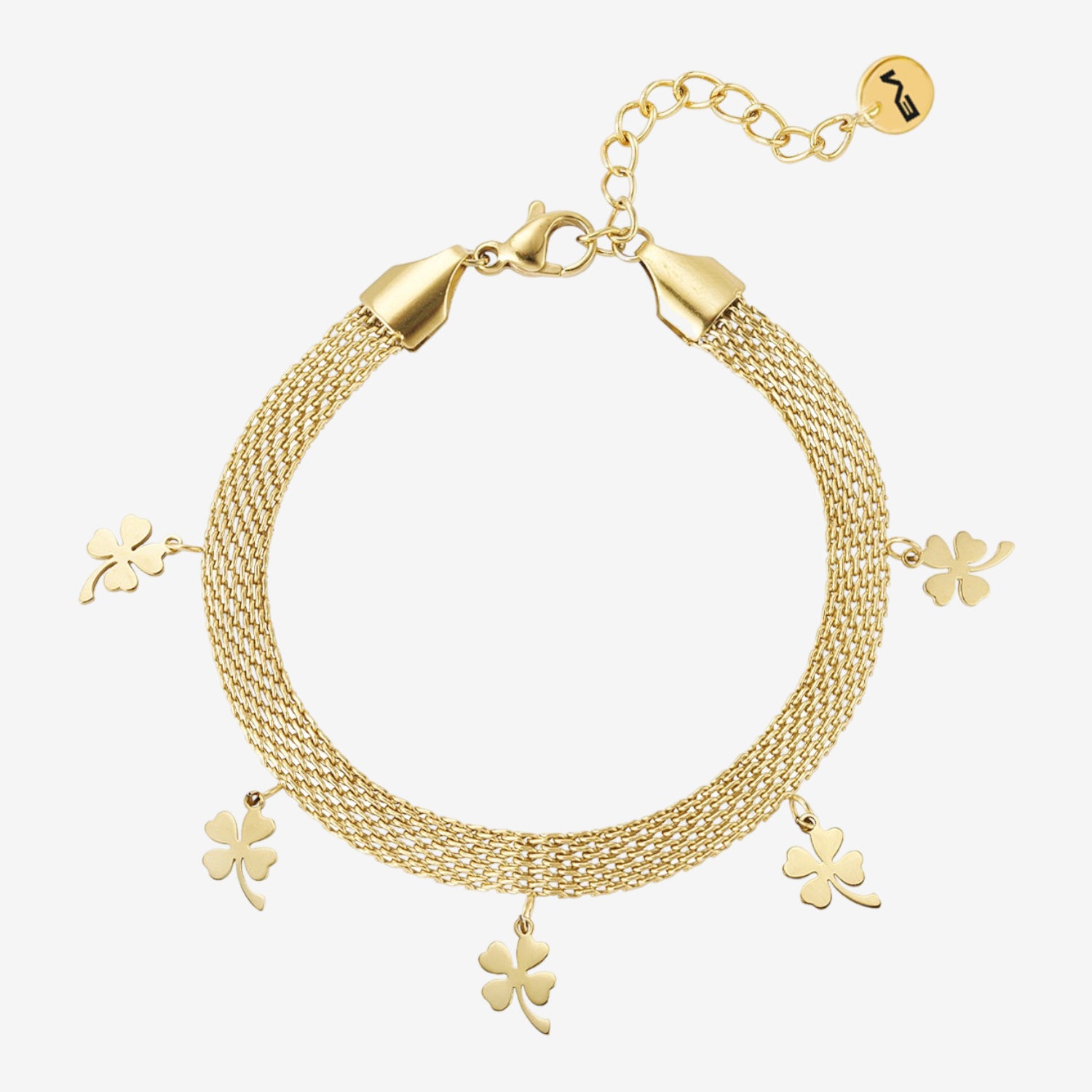 Bracciale con quadrifogli gold - [Emily_Morel]