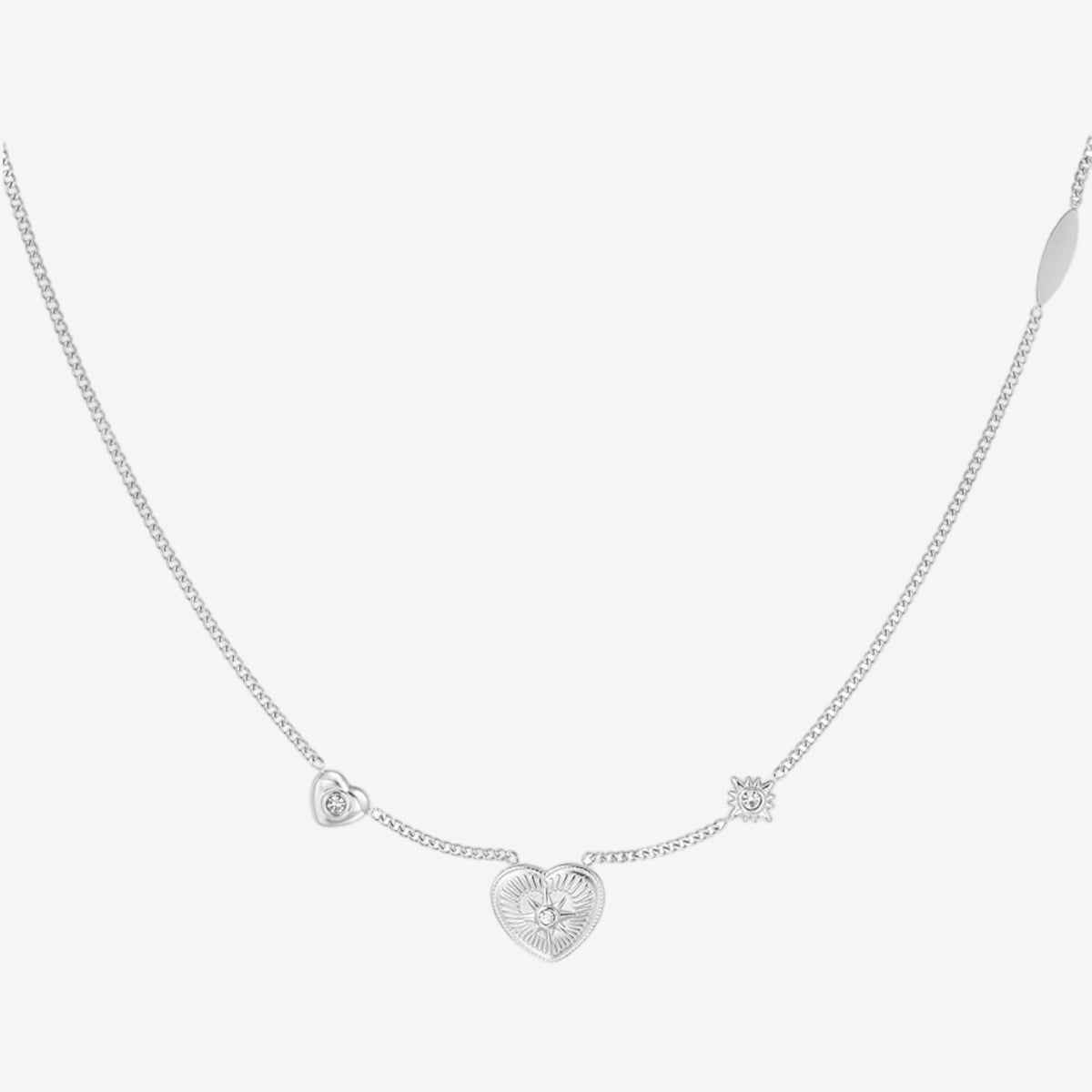 Collana con cuore silver - [Emily_Morel]