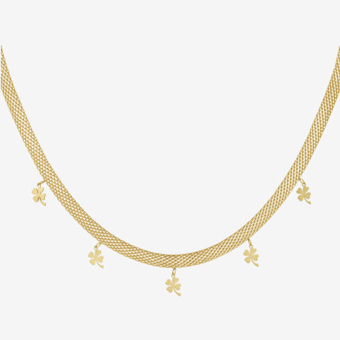 Collana con quadrifogli gold - [Emily_Morel]