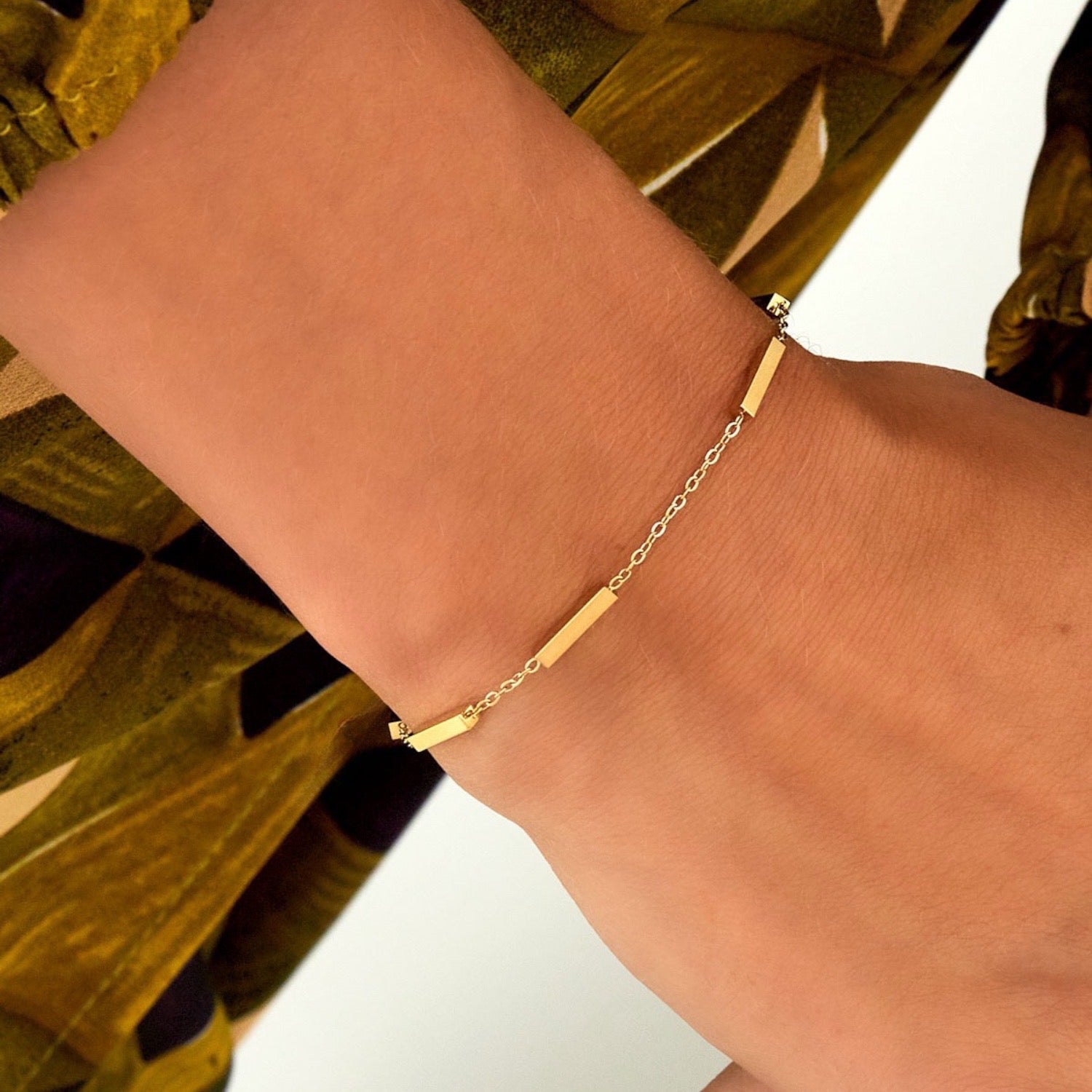 Bracciale con barrette gold - [Emily_Morel]